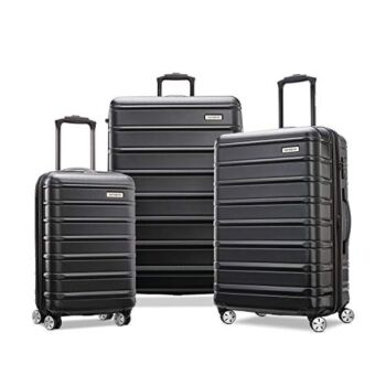 Samsonite Omni 2 Hardside Expandable Luggage with Spinner Wheels, 3-Piece Set (20/24/28), Midnight Black | The Storepaperoomates Retail Market - Fast Affordable Shopping