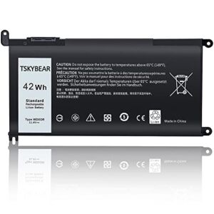 New Replacement WDX0R Laptop Battery for Dell Inspiron 15 5000 5567 5570 5565 5568 5578 7000 7560 7570 7573 7569 7579 13 5368 5378 7378 17 5765 5767 5770 Series Notebook Battery Fits 3CRH3 T2JX4 FC92N