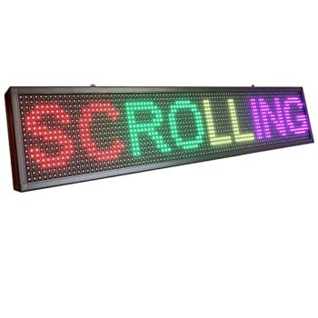 P10 WiFi Indoor Full Color LED Signs 40″ x 8″ Programmable LED Scrolling Display with High Resolution for Businesss Advertisement | The Storepaperoomates Retail Market - Fast Affordable Shopping