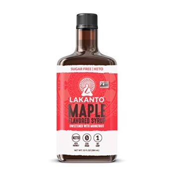 Lakanto Sugar Free Maple Syrup – Monk Fruit Sweetener, Keto Diet Friendly, Vegan, 1g Net Carbs, Pancakes, Waffles, Oatmeal, Coffee, Tea, Granola, Frosting, Marinade, Dressing (13 Fl Oz – Pack of 1) | The Storepaperoomates Retail Market - Fast Affordable Shopping