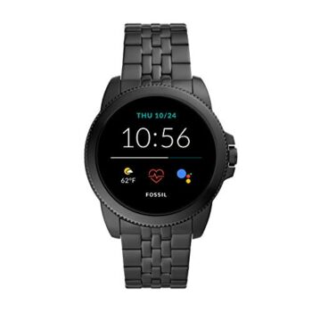 Fossil 44mm Gen 5E Stainless Steel Touchscreen Smart Watch with Heart Rate, Color: Black (Model: FTW4056) | The Storepaperoomates Retail Market - Fast Affordable Shopping