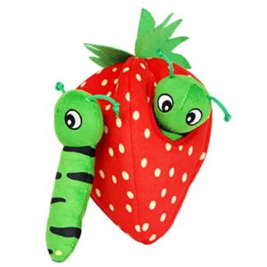 IFOYO Interactive Dog Toys, Hide and Seek Dog Toys, Squeaky Plush pet Toys, Strawberry