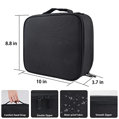 Makeup Bag Organizer, DISEN Travel Makeup Bag with Extra 5 Brushes, Adjustable Dividers, Makeup Bags for Women Cosmetic Bag Portable Travel Case Waterproof and Durable | The Storepaperoomates Retail Market - Fast Affordable Shopping