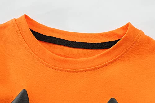 DDSOL Toddler Little Boy Girl Halloween T-Shirt Baby Kid Jack O’Lantern Pumpkin Face Shirt Stripe Patchwork Long Sleeve Cotton Tee Tops Clothes Size 3T | The Storepaperoomates Retail Market - Fast Affordable Shopping