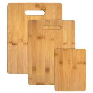 Totally Bamboo 3-Piece Bamboo Cutting Board Set, 3 Assorted Sizes