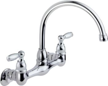 Peerless Claymore 2-Handle Wall-Mount Kitchen Sink Faucet, Chrome P299305LF | The Storepaperoomates Retail Market - Fast Affordable Shopping