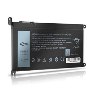 WDXOR 42Wh Laptop Battery Replace for Dell Inspiron 17 5765 5767 5770 15 5565 5567 5568 5578 7560 7570 7579 7569 13 5368 5378 7368 7378 Series Notebook FC92N 3CRH3 T2JX4