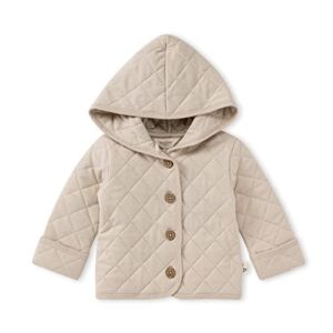 Burt’s Bees Baby Baby Sweatshirts, Lightweight Zip-up Jackets & Hooded Coats, Organic Cotton, Fossil, 12 Months