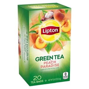 Lipton Peach Paradise Green Tea, Peach, 2 pounds, 6-Pack