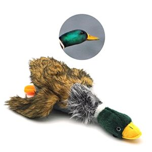 Plush Mallard Duck Dog Toy, Squeaky Dog Toy, Plush Dog Chew Toy for Large Dogs, 15-Inch…