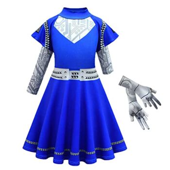 Zombies Alien Halloween Cosplay Costume for Kids Girls Child Fashion Party Princess Dress Up Toddler Soft Novelty Long Sleeve Movie Role Play Stage Outfits 4-5 Holiday Gift Ideas | The Storepaperoomates Retail Market - Fast Affordable Shopping