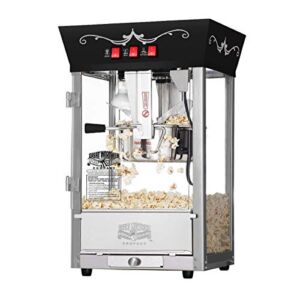 6092 Great Northern Popcorn Black Antique Style Popcorn Popper Machine, 8 Ounce