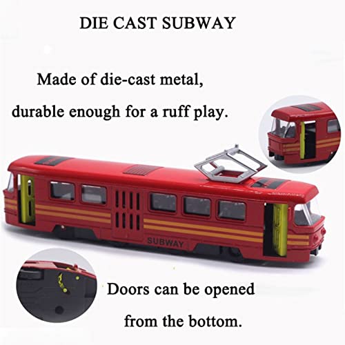 OTONOPI Toy Train Set Subway Bullet Train High Speed Locomotive Engine Die Cast Model Car for Kids Pack of 4 | The Storepaperoomates Retail Market - Fast Affordable Shopping