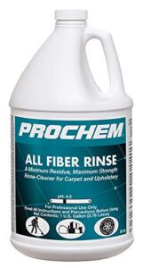 Prochem All Fiber Rinse Concentrate Professional Solution for Carpet and Upholstery, Use After Cleaning, Leaves Fibers Bright and Soft to Touch, 1 Gal. (B109-1m)