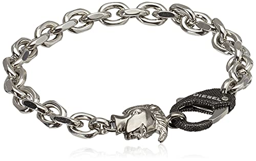 Diesel Men’s Stainless Steel Chain-Link Bracelet, Color: Silver Chain (Model: DX1146040) | The Storepaperoomates Retail Market - Fast Affordable Shopping