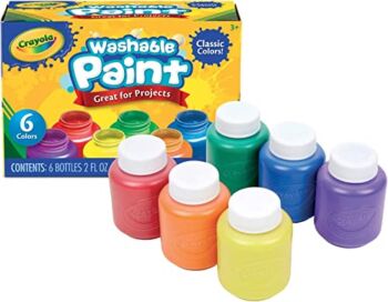 Crayola Washable Kids Paint, 6 Count, Painting Supplies, Gift, Assorted | The Storepaperoomates Retail Market - Fast Affordable Shopping