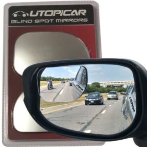 Blind Spot Mirrors XLarge for SUV, Vans, Pick up Trucks with Big Door Mirrors Only | Engineered by Utopicar car accessories (2pack)