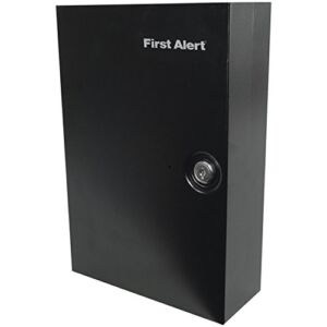 First Alert 3060F Steel Wall Mount Key Cabinet, 0.15 Cubic ft, Black