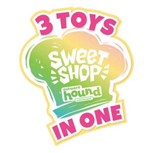 Outward Hound Surprise Destroy Them All Sweet Shop Dog Toy – 3-in-1 Dog Toy, Collect All of The Squeakin Sweet Treats!