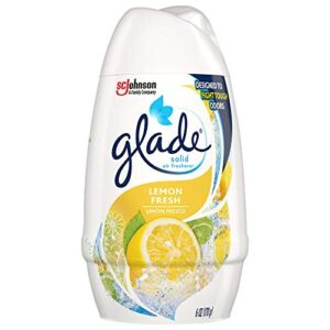Glade Solid Air Freshener, Deodorizer for Home and Bathroom, Lemon Fresh, 6 Ounce (Pack of 12)