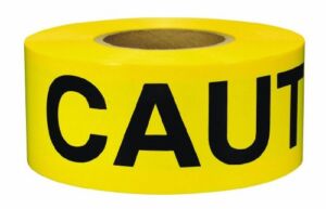 Swanson Tool Co BT30CAU2 3 inch x 300 Foot Barricade Safety Tape”Caution” Yellow with Black Print