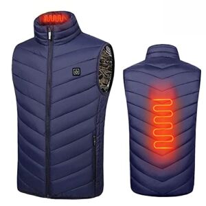 Men Women Heating Vest Plus Size Winter Outdoor Warm Clothing Dual Control 2 Rechargeable Coat Lightweight Warm Jacket