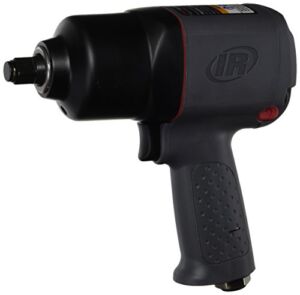 Ingersoll Rand 2130 1/2″ Drive Air Impact Wrench, 550 ft-lbs Max Torque Output, 7000 RPM, Heavy Duty, Lightweight, Use for Changing Tires, Auto Repair, Black