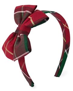 Gymboree Girls and Toddler Headbands and Hair Accessories, Holiday Tartan Plaid, One Size