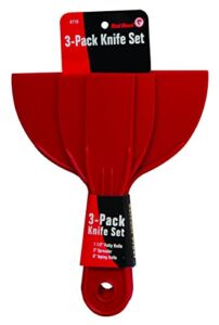 Red Devil 4718 3-Piece Plastic Knife Set, 1-Pack