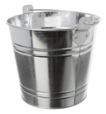 American Metalcraft PTUB87 Natural Galvanized Steel Pail with Handle, 1.16-Gallon, 8″ Diameter, Silver | The Storepaperoomates Retail Market - Fast Affordable Shopping