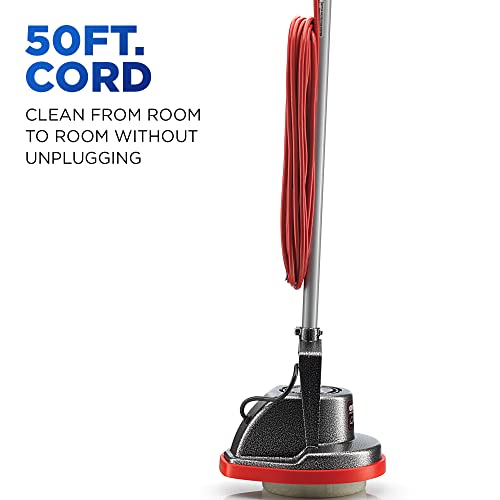 Oreck Commercial Orbiter Hard Floor Cleaner Machine ,Multi-Purpose Hardwood Wood Laminate Carpet Tile Concrete Grout Marble Floor Cleaning, 50-Foot Long Cord, ORB550MC, Gray/Red | The Storepaperoomates Retail Market - Fast Affordable Shopping