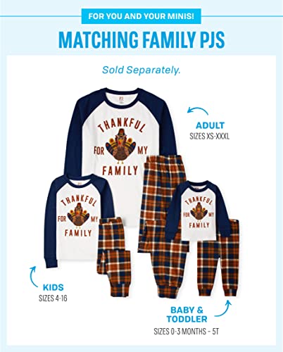 The Children’s Place 2 Piece Family Matching Christmas Holiday Pajamas Sets, Snug Fit 100% Cotton, Adult, Big Kid, Toddler, Baby, Thanksgiving FAM, 8 | The Storepaperoomates Retail Market - Fast Affordable Shopping