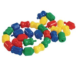 Excellerations Early STEM Toy, Connecting, Fun, Linking, Pop Beads for Toddlers, Snap Lock Beads Set in Storage Bin, Pack of 28 (Item # FUNPOP)