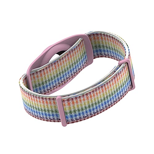 HPHRE Airtag Watch Bands, Airtags Bracelet Case Compatible with Apple Airtag, Silicone Protective Cover Strap Holder Lightweight Elastic Band for Kids Toddler Children Elders (Rainbow) | The Storepaperoomates Retail Market - Fast Affordable Shopping