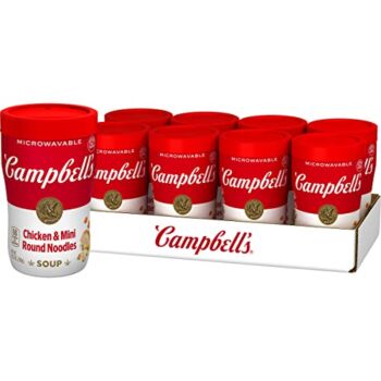 Campbell’s Sipping Soup, Chicken & Mini Round Noodle Soup, 10.75 Oz Microwavable Cup (Case of 8) | The Storepaperoomates Retail Market - Fast Affordable Shopping