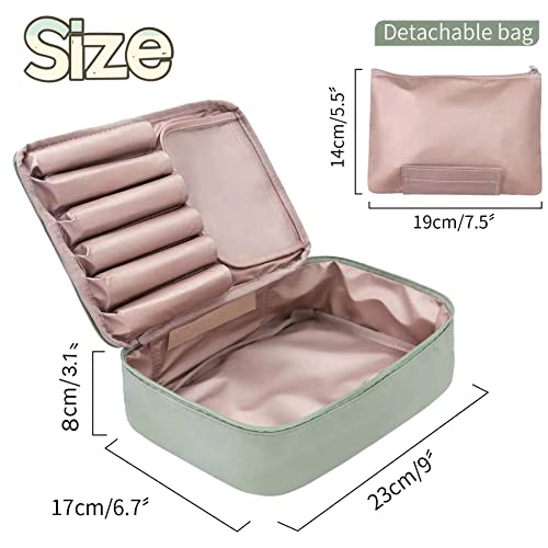 Travel Makeup Bag Cosmetic Bag Makeup Bag Toiletry bag Makeup bags for women and girls (Green) | The Storepaperoomates Retail Market - Fast Affordable Shopping