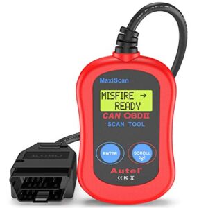 Autel MS300 OBD2 Scanner Code Reader, Turn Off Check Engine Light, Read & Erase Fault Codes, Check Emission Monitor Status CAN Diagnostic Scan Tool