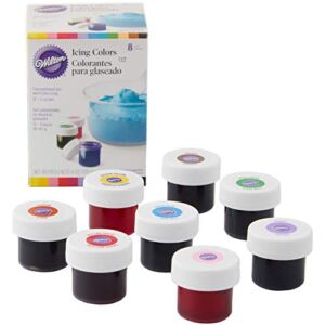 Wilton Icing Colors, 8-Count Icing Colors, (Packaging May vary)