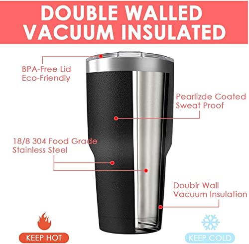 Deitybless 30oz Tumbler Vacuum Insulated Travel Mug with Lids, Stainless Steel Double Wall Bulk Cup for Home, Office, Outdoor Suitable for Vehicle Cup Holders(Set of 8, Navy) | The Storepaperoomates Retail Market - Fast Affordable Shopping
