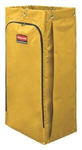 Rubbermaid Commercial High Capacity Cleaning Cart Bag, 34 Gallon, Yellow, 1966881