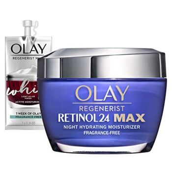 Olay Regenerist Retinol 24 Max Moisturizer, Retinol 24 Max Hydrating Night Face Cream, Fragrance-Free Non-Greasy Feeling 1.7 oz, Includes Olay Whip Travel Size for Dry Skin | The Storepaperoomates Retail Market - Fast Affordable Shopping