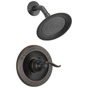 Delta Faucet Windemere Single-Function Shower Trim Kit with Single-Spray Shower Head, Oil Rubbed Bronze BT14296-OB (Valve Not Included)