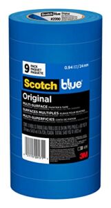 Scotch Painter’s Tape 2090-24AP9 Original Multi-Surface Painter’s Tape, 0.94″ Width, Blue, 9 Pack