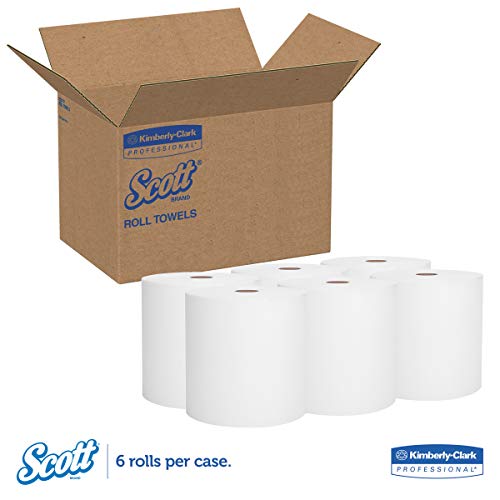 Kimberly-Clark PROFESSIONAL Scott Essential High Capacity Hard Roll Paper Towels (02000), 1.75″ Core, White, 9500′ / Roll, 6 Rolls / Convenience Case, 5,700′ / Case, Model Number: KCC02000 | The Storepaperoomates Retail Market - Fast Affordable Shopping