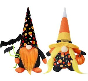 Thanksgiving Gnomes for Home Decorations,2 Pcs Fall Gnomes with Pumpkin Ornaments Swedish Gnome Faceless Dolls Decor for Thanksgiving Day Holiday