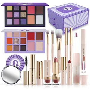 Color Nymph All in One Makeup kit for women full kit Cosmetics Christmas Makeup Gift Sets for beginners teens includes Eyeshadow Palettes Contour Palette Lipstick Makeup Brushes
