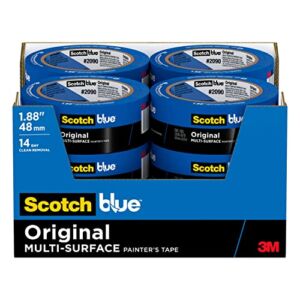 ScotchBlue Original Multi-Surface Painter’s Tape, 1.88 inches x 60 yards (720 yards total), 2090, 12 Rolls