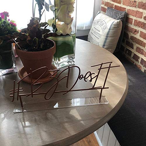Custom Hashtag Script Sign Party Metal Table Sign Personalized Wedding Your Name Here Freestanding Signage Laser Cut Business Logo Tabletop Reception Centerpiece Birthday Event Photo Prop Social Media | The Storepaperoomates Retail Market - Fast Affordable Shopping