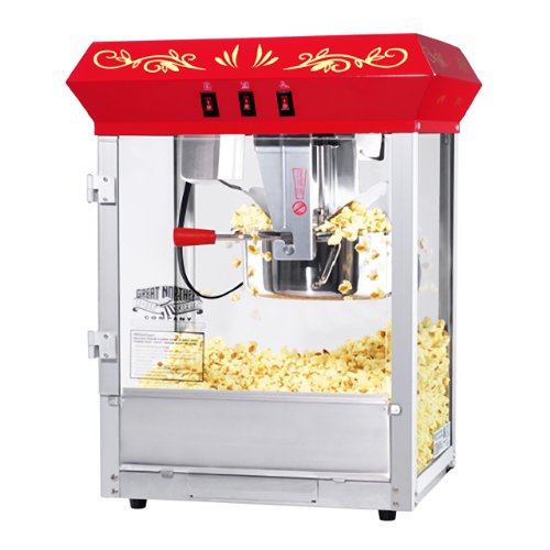 6100 Great Northern Popcorn Red Countertop Foundation Popcorn Popper Machine, 8 Ounce | The Storepaperoomates Retail Market - Fast Affordable Shopping