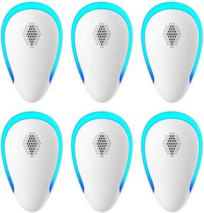 Ultrasonic Pest Repeller (6 Packs) 2022 Newest Electronic Bug Repellent Plug in, Mosquito Repellent Indoor, Electronic Pest Control for Ant, Mosquito, Mice, Spider, Roach, Rat, Flea, Fly